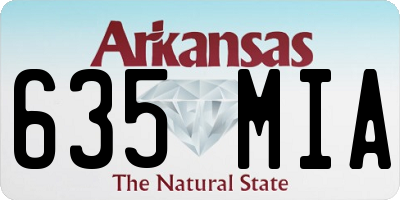 AR license plate 635MIA