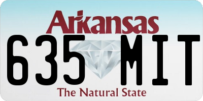 AR license plate 635MIT