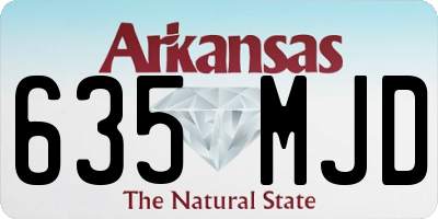 AR license plate 635MJD