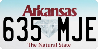 AR license plate 635MJE