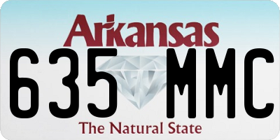 AR license plate 635MMC