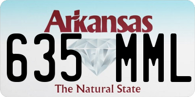 AR license plate 635MML
