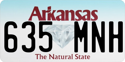 AR license plate 635MNH