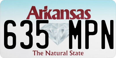 AR license plate 635MPN