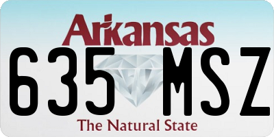 AR license plate 635MSZ