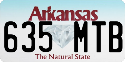 AR license plate 635MTB