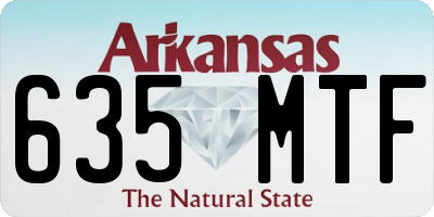 AR license plate 635MTF