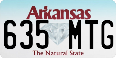 AR license plate 635MTG