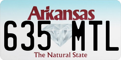AR license plate 635MTL