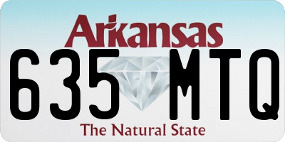 AR license plate 635MTQ