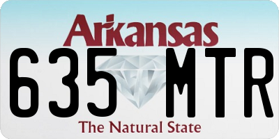 AR license plate 635MTR
