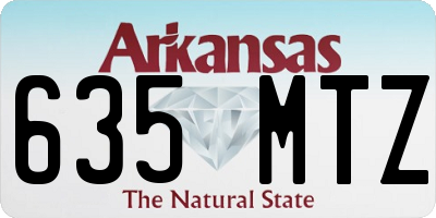 AR license plate 635MTZ