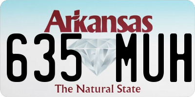 AR license plate 635MUH