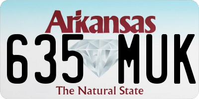AR license plate 635MUK