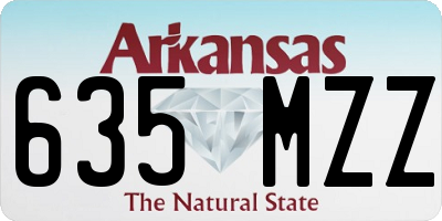 AR license plate 635MZZ