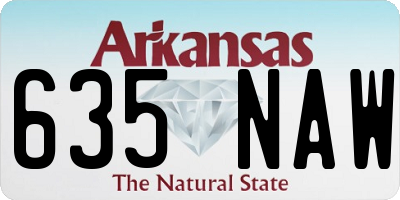 AR license plate 635NAW