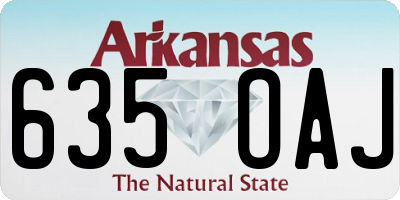 AR license plate 635OAJ