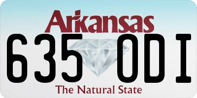 AR license plate 635ODI