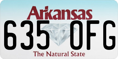 AR license plate 635OFG