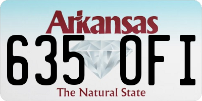 AR license plate 635OFI