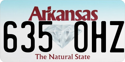 AR license plate 635OHZ