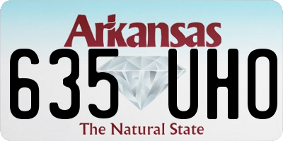 AR license plate 635UHO