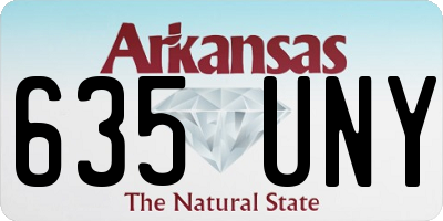 AR license plate 635UNY