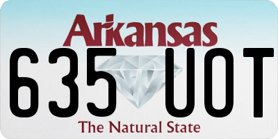 AR license plate 635UOT