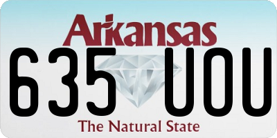 AR license plate 635UOU