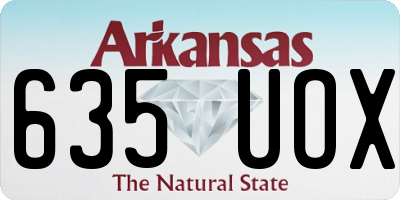 AR license plate 635UOX