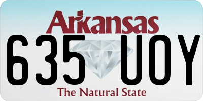 AR license plate 635UOY