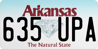 AR license plate 635UPA