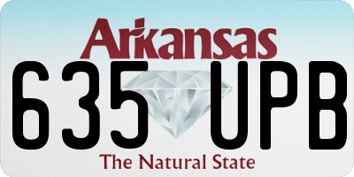 AR license plate 635UPB