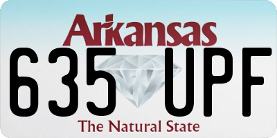 AR license plate 635UPF