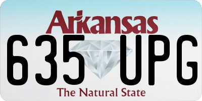 AR license plate 635UPG