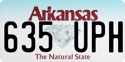 AR license plate 635UPH