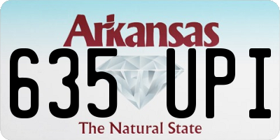 AR license plate 635UPI