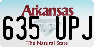 AR license plate 635UPJ