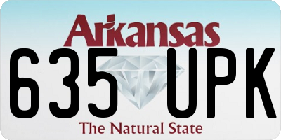 AR license plate 635UPK