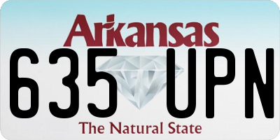 AR license plate 635UPN