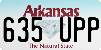 AR license plate 635UPP