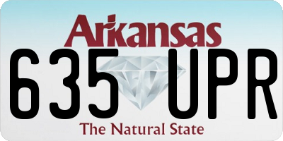 AR license plate 635UPR
