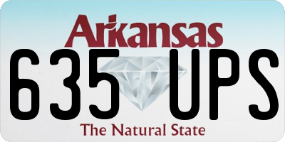 AR license plate 635UPS