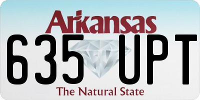AR license plate 635UPT