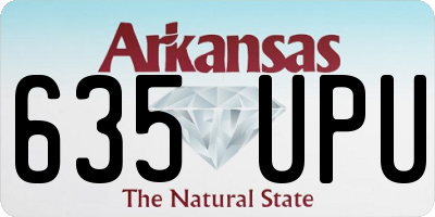 AR license plate 635UPU