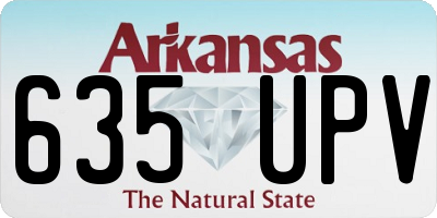 AR license plate 635UPV