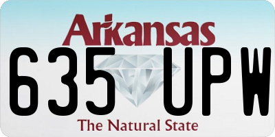 AR license plate 635UPW