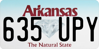 AR license plate 635UPY