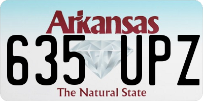 AR license plate 635UPZ