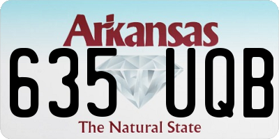 AR license plate 635UQB
